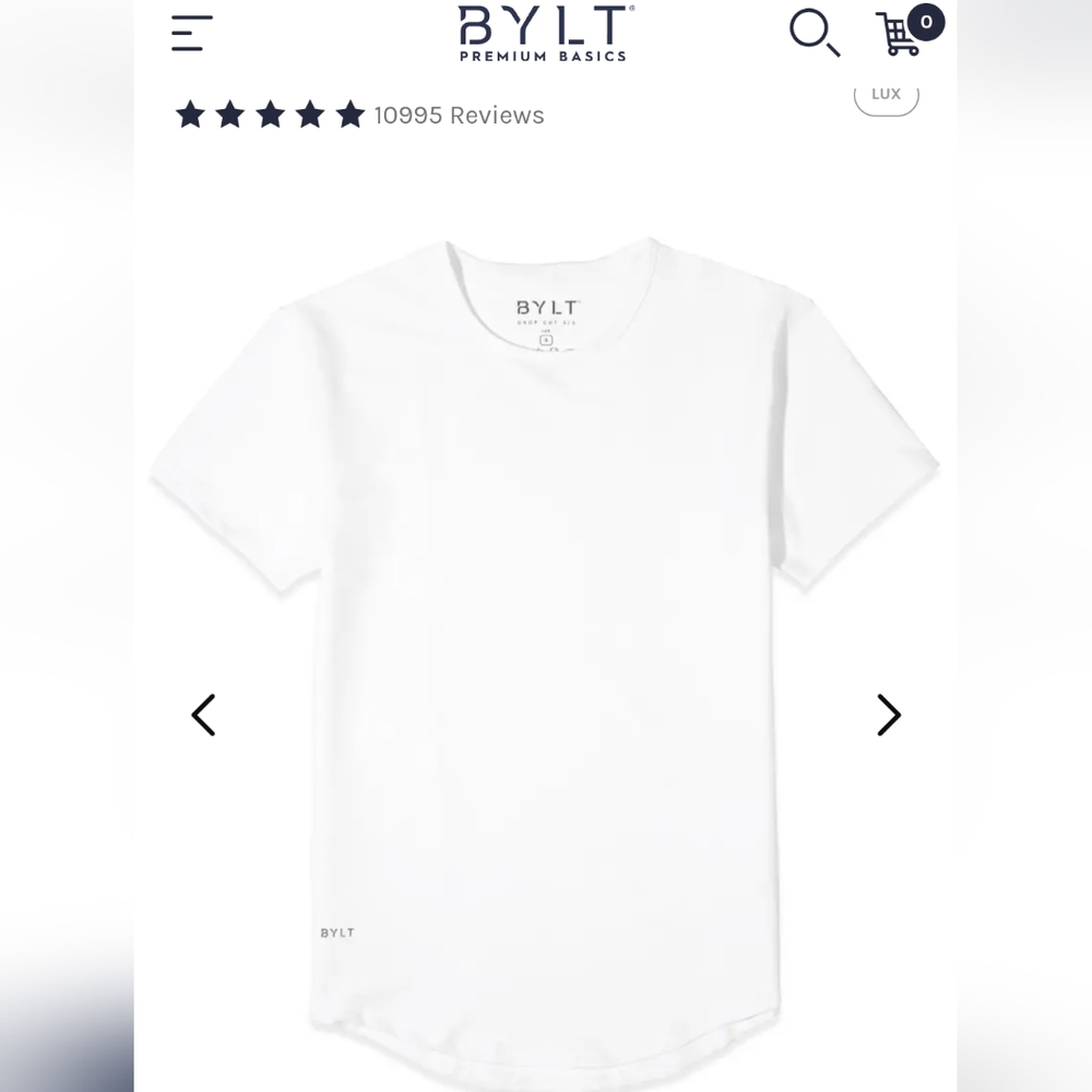 Bylt basics lux drop cut shirt